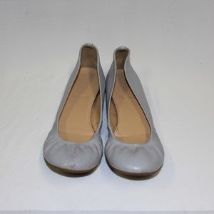 J. Crew Light Gray Purple Ballet Flat Slippers